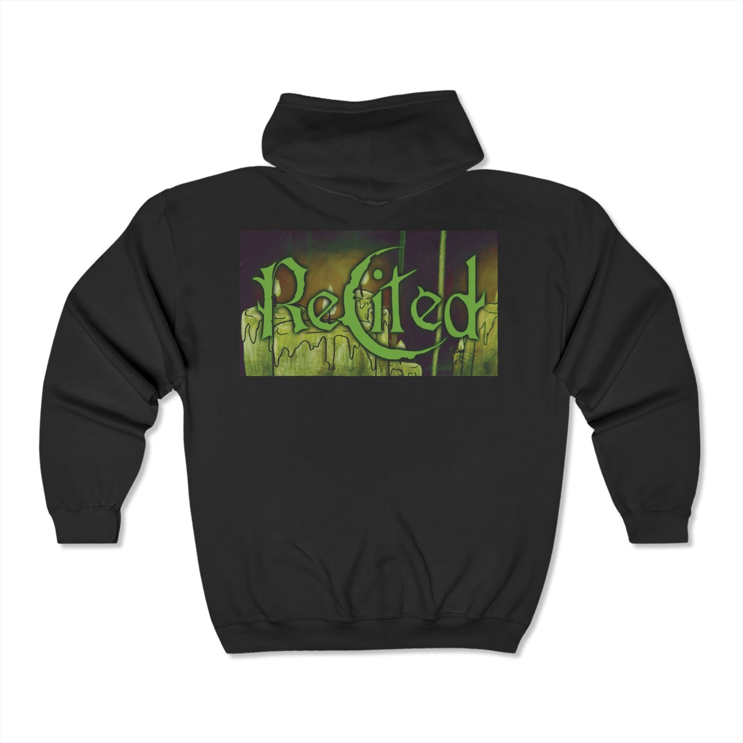 Recited Decay Zip Hooded Sweatshirt